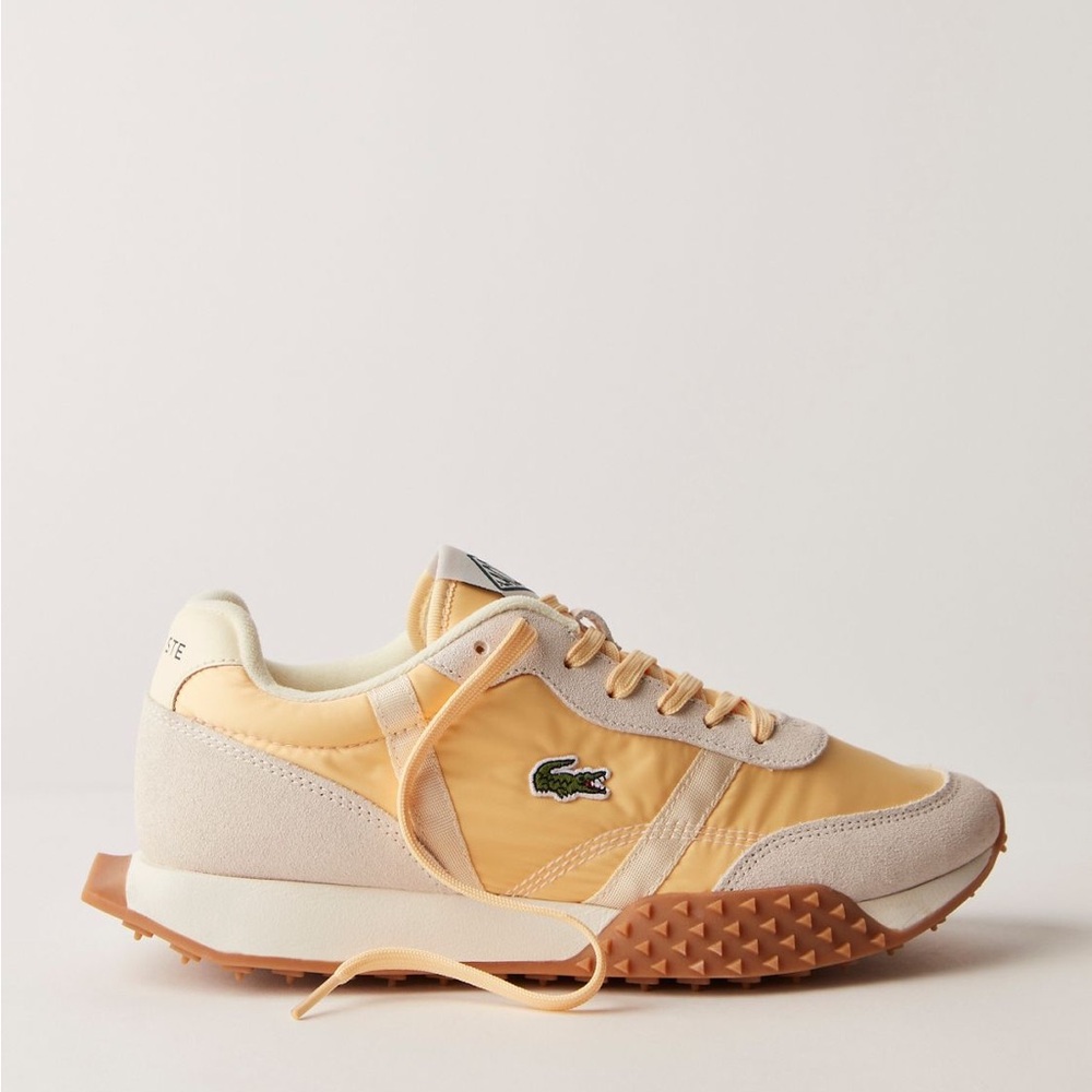 Lacoste L-Spin Evo Sneakers Light Yellow Gum Sz 9 Fits 10 - Picture 2 of 4